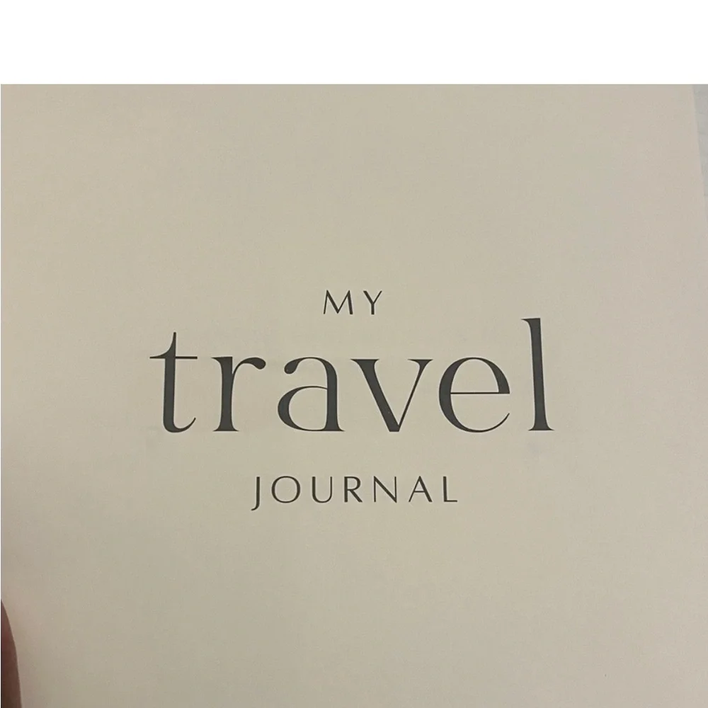 Travel Journal Soft with Gold Lettering Hard Cover